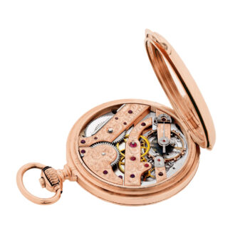 Fine Swiss 18k pale pink gold lever pocket watch Circa 1892