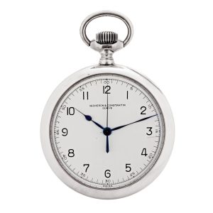 Large Swiss silver deck and pocket lever chronometer Circa 1944