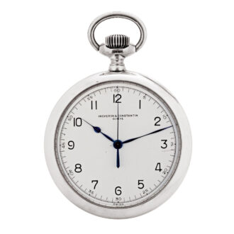 Large Swiss silver deck and pocket lever chronometer Circa 1944