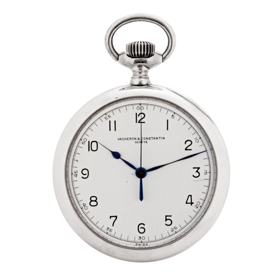 Large Swiss silver deck and pocket lever chronometer Circa 1944
