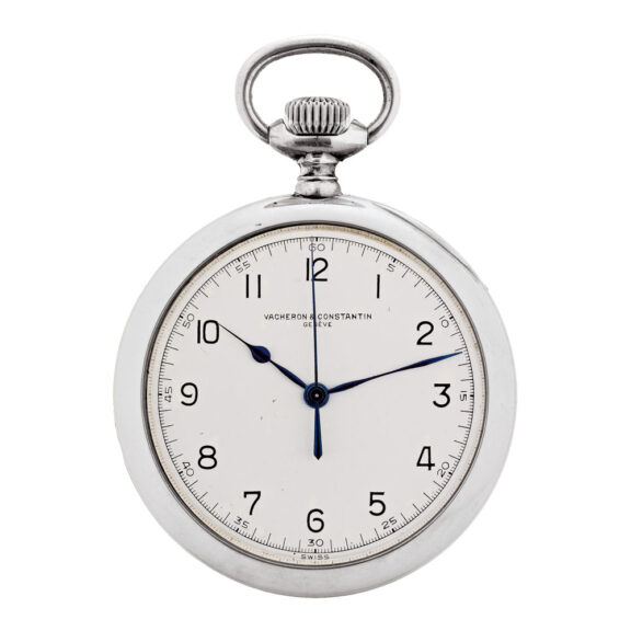 Large Swiss silver deck and pocket lever chronometer Circa 1944