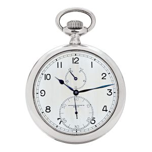 Rare Swiss silver deck and pocket lever chronometer Circa 1940