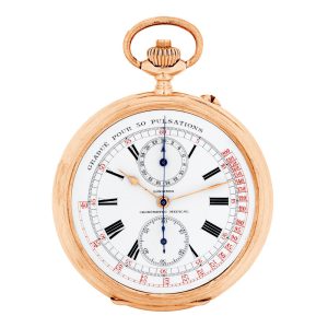Swiss 18K pink gold open faced doctor's watch Circa 1910