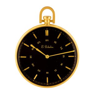 Unusual Swiss gold Art Deco oversized dress watch Circa 1930