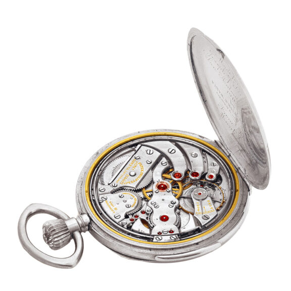 Swiss platinum repeating Art Nouveau dress watch Circa 1916 Swiss platinum repeating Art Nouveau dress watch Circa 1916