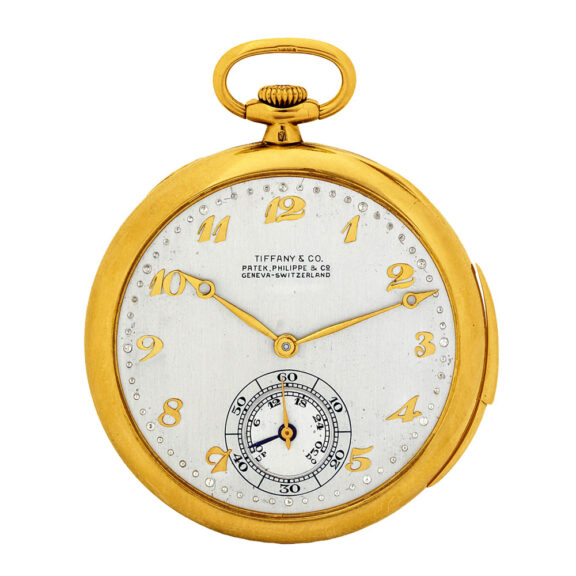 Swiss gold watch with unusual power-reserve indicator Circa 1920