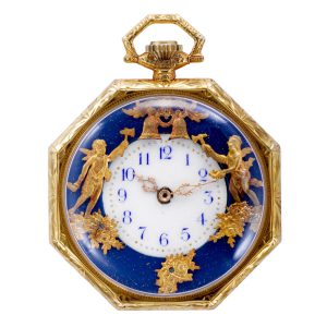 Rare American 18k gold octagonal pocket watch Circa 1930