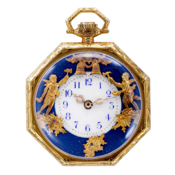 Rare American 18k gold octagonal pocket watch Circa 1930