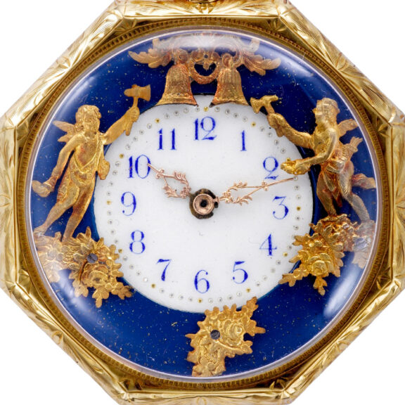 Rare American 18k gold octagonal pocket watch Circa 1930 Rare American 18k gold octagonal pocket watch Circa 1930