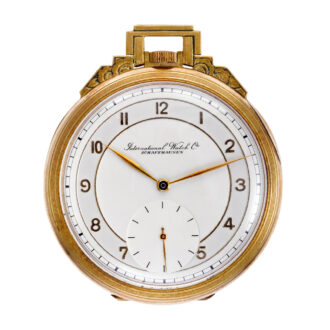 German 14K gold and silver Art Deco pocket watch Circa 1930