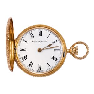 Early 18K gold hunting cased keyless pocket watch Circa 1850
