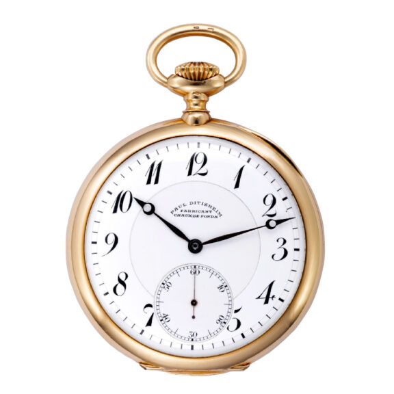 Swiss 18K gold keyless chronometer dress watch Circa 1910