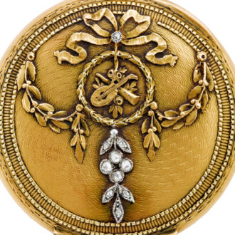Fine Swiss 18 carat gold open faced pocket watch Circa 1900