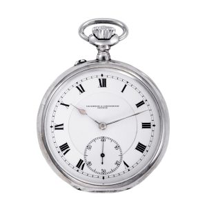 Fine Swiss silver open faced lever pocket watch Circa 1910