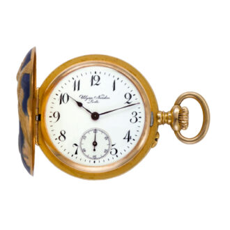 Swiss 18K yellow gold Art Nouveau pendant watch Circa 1910