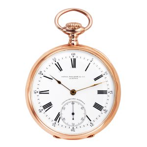 Swiss gold keyless Chronometro Gondolo pocket watch Circa 1913
