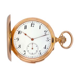 Swiss pink gold minute repeating pocket watch Circa 1890