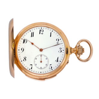 Swiss pink gold minute repeating pocket watch Circa 1890