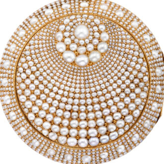 Swiss 18k gold and pearl-set verge pendant watch Circa 1830