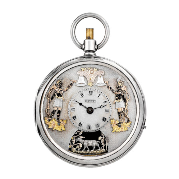 Swiss silver erotic automaton with four animations Circa 1820