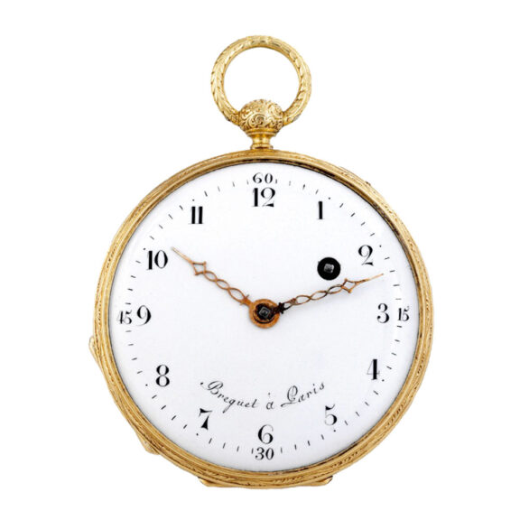 Amusing French gold watch with erotic hidden scene Circa 1820 Amusing French gold watch with erotic hidden scene Circa 1820
