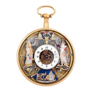 Swiss gold double-sided half skeletonised quarter repeater Circa 1815