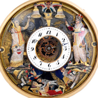 Swiss gold double-sided half skeletonised quarter repeater Circa 1815
