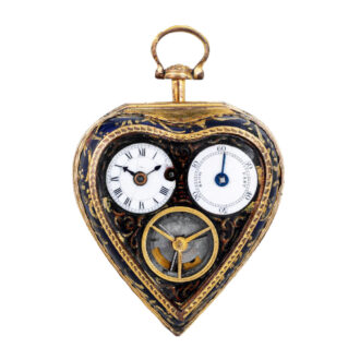 English gilt-metal erotic watch for the Chinese market Circa 1780