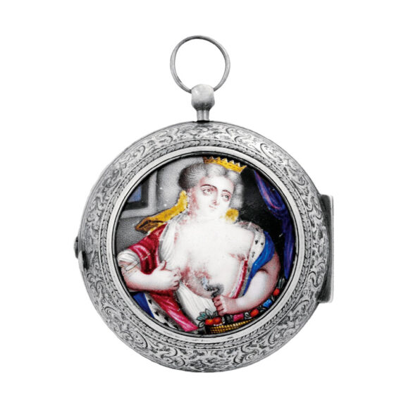 Swiss silver Louis XIV oignon watch in French style Circa 1700
