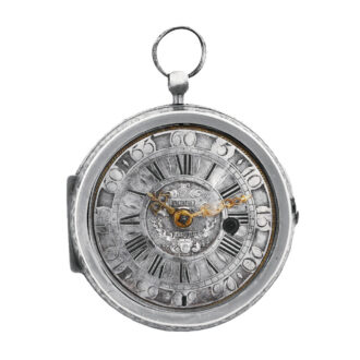 English silver Louis XIV oignon watch in French style Circa 1700