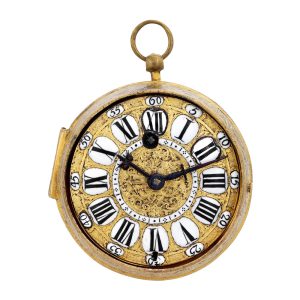 Fine French gilt-brass Louis XIV oignon watch Circa 1710