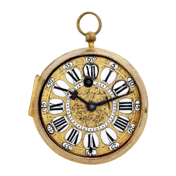 Fine French gilt-brass Louis XIV oignon watch Circa 1710