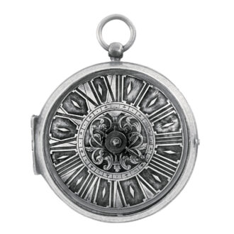 French silver Louis XIV single-hand oignon watch Circa 1690