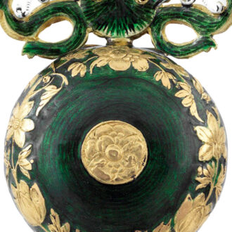 Swiss gold, enamel and diamond-set lady's pendant watch Circa 1640