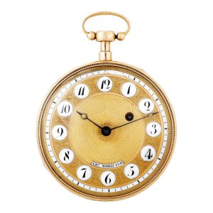 Fine Swiss 18 carat gold quarter repeating pocket watch Circa 1780