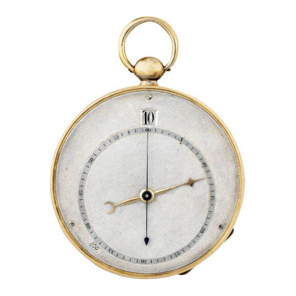 Swiss gold independent dead-seconds compteur militaire watch Circa 1835