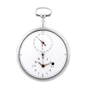 Large Belgian silver pocket watch with regulator dial Circa 1795