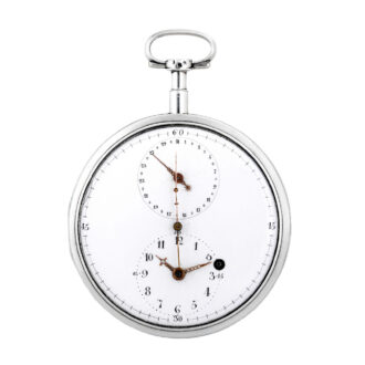 Large Belgian silver pocket watch with regulator dial Circa 1795