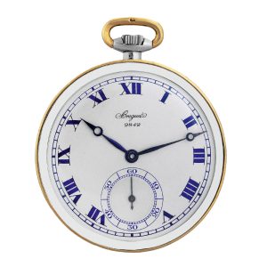 French gold chronometer watch with Guillaume balance Circa 1935