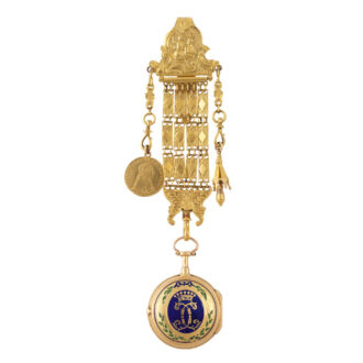 French 18k gold quarter repeating à toc pocket watch Circa 1760
