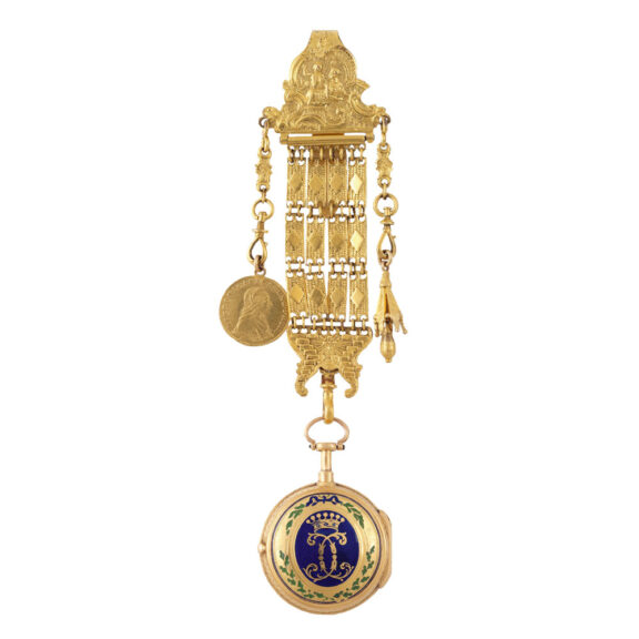 French 18k gold quarter repeating à toc pocket watch Circa 1760