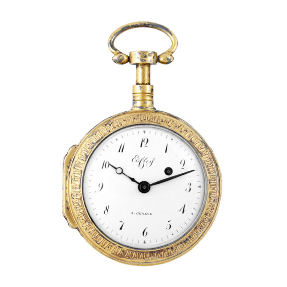 Swiss silver-gilt quarter repeating verge coach watch Circa 1810 Swiss silver-gilt quarter repeating verge coach watch Circa 1810