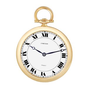 Extra thin French 18K yellow gold keyless dress watch Circa 1920