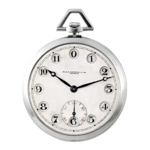 Fascinating Swiss 18 Carat white gold Art Deco dress watch Circa 1920