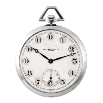 Fascinating Swiss 18 Carat white gold Art Deco dress watch Circa 1920