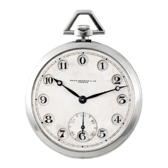 Fascinating Swiss 18 Carat white gold Art Deco dress watch Circa 1920