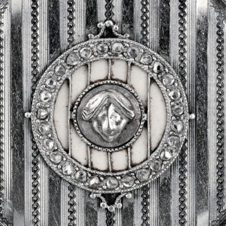 Swiss platinum pendant watch with special case decoration Circa 1890