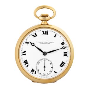 Fine Swiss 14K yellow gold keyless dress watch Circa 1940