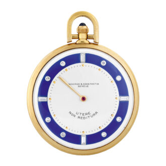 Unique Swiss 20 Carat gold single handed dress watch Circa 1950