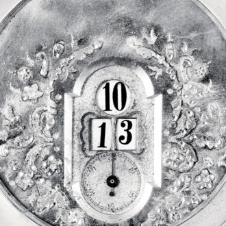 Swiss silver digital watch made for the German market Circa 1890